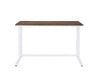 ACME Tyrese Walnut & White Writing Desk with USB Port Model 93094