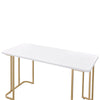 ACME Estie White & Gold Writing Desk(Same AC00902) Model 93102