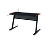 ACME Dragi Black & Red Gaming Desk with USB Port Model 93125