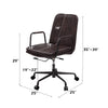 ACME Eclarn Mars Top Leather Swivel Office Chair Model 93173