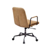 ACME Eclarn Rum Top Grain Leather Swivel Office Chair Model 93174