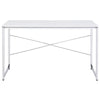 ACME Tennos White & Chrome Writing Desk(Same AC00903) Model 93190
