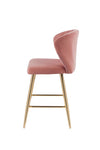 ACME Rizgek Pink Velvet & Gold Counter Height Chair Model 96090