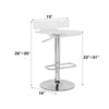 ACME Rania Clear & Chrome Adjustable Stool with Swivel Model 96260