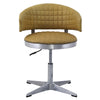 ACME Brancaster Turmeric Top Grain Leather & Chrome Adjustable Stool with Swivel Model 96470