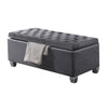 ACME Rebekah Gray Fabric Bench with Storage Model 96546