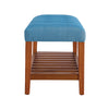 ACME Charla Blue & Oak Bench Model 96684