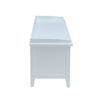 ACME Flavius White Bench with Storage Model 96759