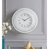 ACME Nysa Mirrored & Faux Crystals Wall Clock Model 97045