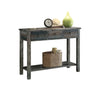 ACME Glancio Antique Gray & Teal Console Table Model 97257