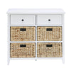 ACME Flavius White Console Table with Storage Model 97416
