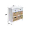 ACME Flavius White Console Table with Storage Model 97416