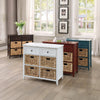 ACME Flavius White Console Table with Storage Model 97416