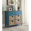 ACME Flavius Teal Console Table with Storage Model 97418