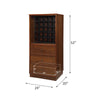 ACME Wiesta Walnut Wine Cabinet Model 97542