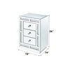 ACME Mallika Mirrored & Faux Crystals Accent Table Model 97653