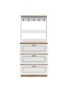 ACME Hewett Light Oak & White Shoe Cabinet Model 97834