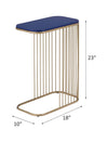 ACME Aviena Blue & Gold Accent Table Model 97844