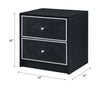 ACME Jabir Black & Silver Accent Table Model 97966