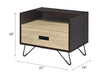 ACME Melkree Oak & Black Accent Table Model 97968