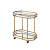 ACME Lacole Champagne & Mirror Serving Cart Model 98197