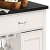 ACME Ottawa Black & White Kitchen Cart Model 98320