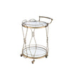 ACME Zekera Champagne Serving Cart Model 98940