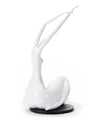 Sz0425 Modern White Lass Sculpture Model VGTHSZ0425-WHT