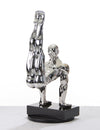 Sz0173 Modern Silver Gymnast B Sculpture Model VGTHSZ0173-SLV
