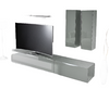 Modena Grey Entertainment Center With Led Lighting Model VGMUMO204-GR