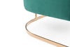 Modrest Trask Modern Green Velvet & Rosegold Accent Chair Model VGVCA016-GRN