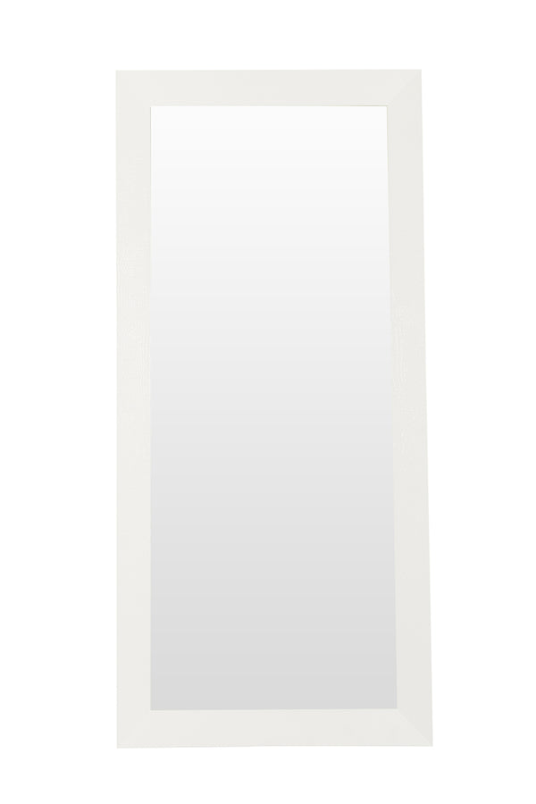 A&X Regal Modern White Crocodile Floor Mirror Model VGUNAK421-WHT
