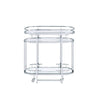 ACME Piffo Clear Glass & Chrome Serving Cart Set Model AC00162