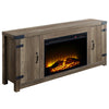 ACME Tobias Rustic Oak Fireplace (Include 91617FIR) Model AC00275