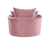 ACME Zunyas Pink Velvet Accent Chair with Swivel Model AC00291