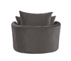 ACME Zunyas Gray Velvet Accent Chair with Swivel Model AC00292