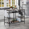ACME Lona Rustic Oak & Black Kitchen Island Model AC00325