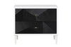ACME Dubni White & Black Accent Table Model AC00394