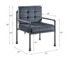 ACME Brantley Gray Velvet & Sandy Gray Accent Chair Model AC00429