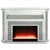 ACME Noralie Mirrored & Faux Diamonds Fireplace with LED Model AC00508