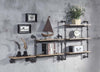 ACME Brantley Oak & Sandy Black Wall Rack with 3 Shelves Model AC00736
