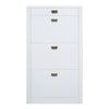 ACME Pagan White High Gloss Shoe Cabinet Model AC00744