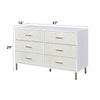ACME Myles White Champagne & Gold Dresser Model AC00960