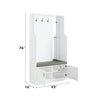 ACME Buck II White High Gloss Hall Tree Model AC01030