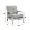 ACME Saraid Gray Linen & Light Oak Accent Chair Model AC01164