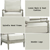 ACME Saraid Beige Linen & Gray Oak Accent Chair Model AC01165