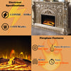 ACME Danae Antique Silver Fireplace Model AC01618
