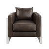 ACME Betla Espresso Top grain Leather Accent Chair Model AC01987