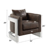 ACME Betla Espresso Top grain Leather Accent Chair Model AC01987