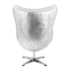 ACME Brancaster Vintage white Top grain Leather Accent Chair with Swivel Model AC01991